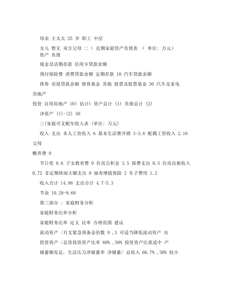 个人理财案例分析(个人理财案例分析ppt)